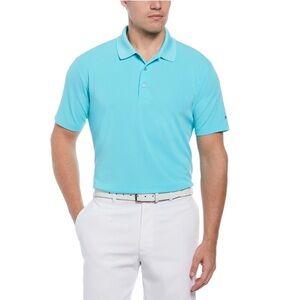 Men's Grand Slam Performance Aqua Polo Shirt size L